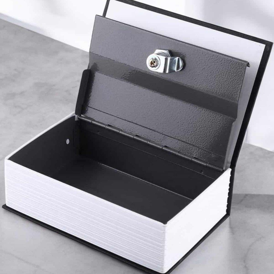 Book-Looking Hidden Safe with Large Size Keys Steel Case Gold Case Book-Looking Hidden Safe with Large Size Keys Steel Case Gold Case