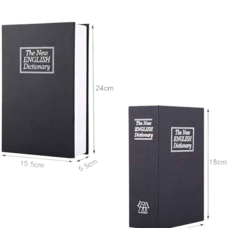 Book-Looking Hidden Safe with Large Size Keys Steel Case Gold Case Book-Looking Hidden Safe with Large Size Keys Steel Case Gold Case