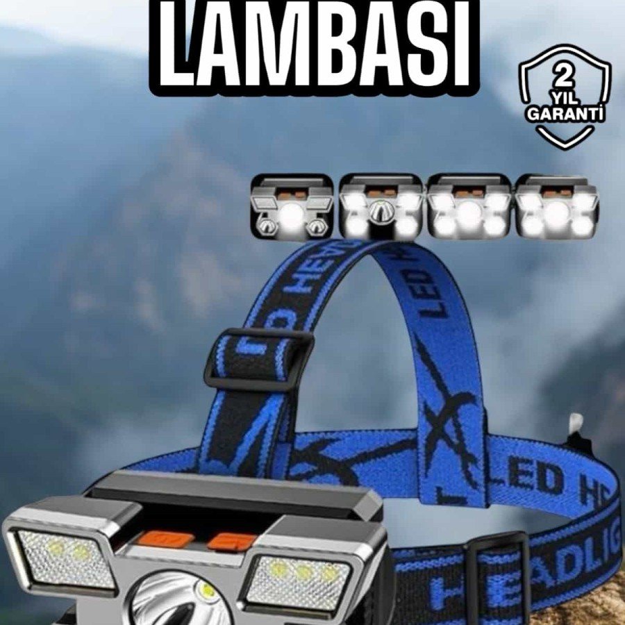 Fishing Head Lamp Led Light 4 Different Modes Flexible and Adjustable