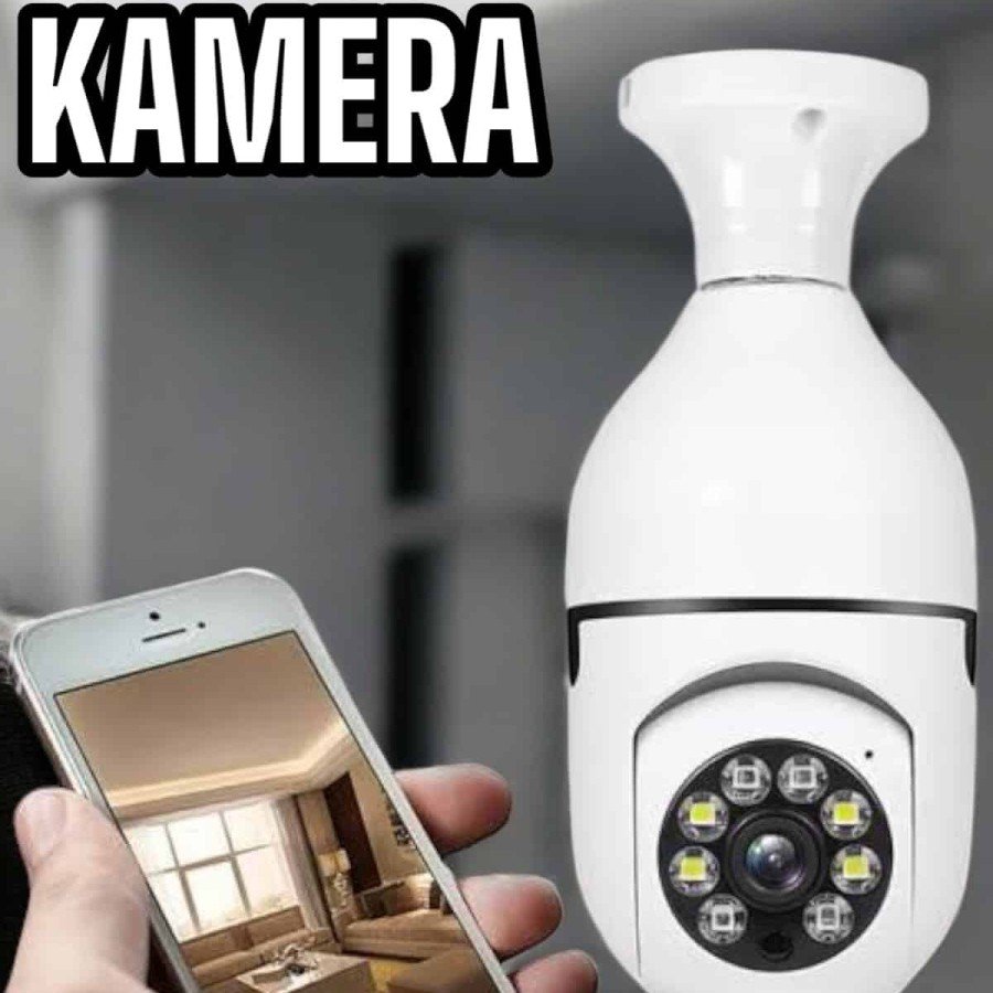 Bulb Appearance Security Camera, Wifi Camera with Base, Rotatable Bulb Appearance Security Camera, Wifi Camera with Base, Rotatable