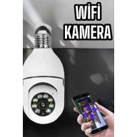 360 Degree Rotating Home Camera with Wifi Camera Holder and Bulb Appearance