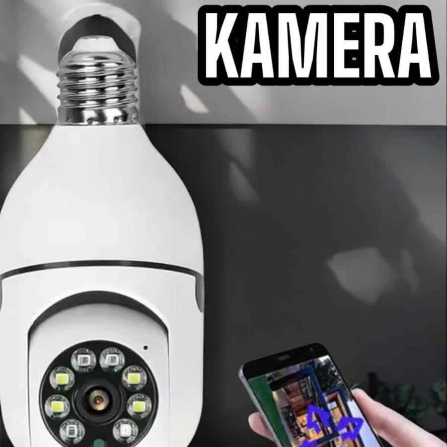 360 Degree Rotating Home Camera with Wifi Camera Holder and Bulb Appearance 360 Degree Rotating Home Camera with Wifi Camera Holder and Bulb Appearance