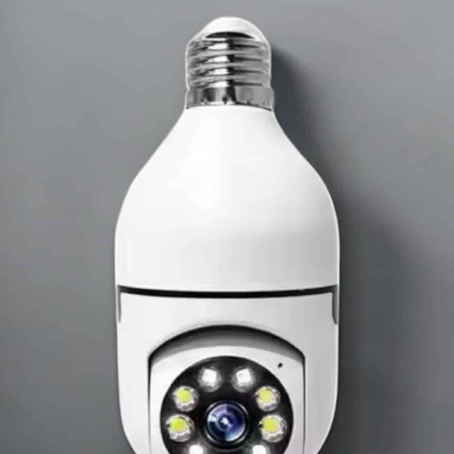 Bulb Appearance Security Camera, Wifi Camera with Base, Rotatable Bulb Appearance Security Camera, Wifi Camera with Base, Rotatable