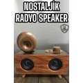 Bluetooth Speaker Wooden Classic Retro Gramophone Bluetooth Music Box