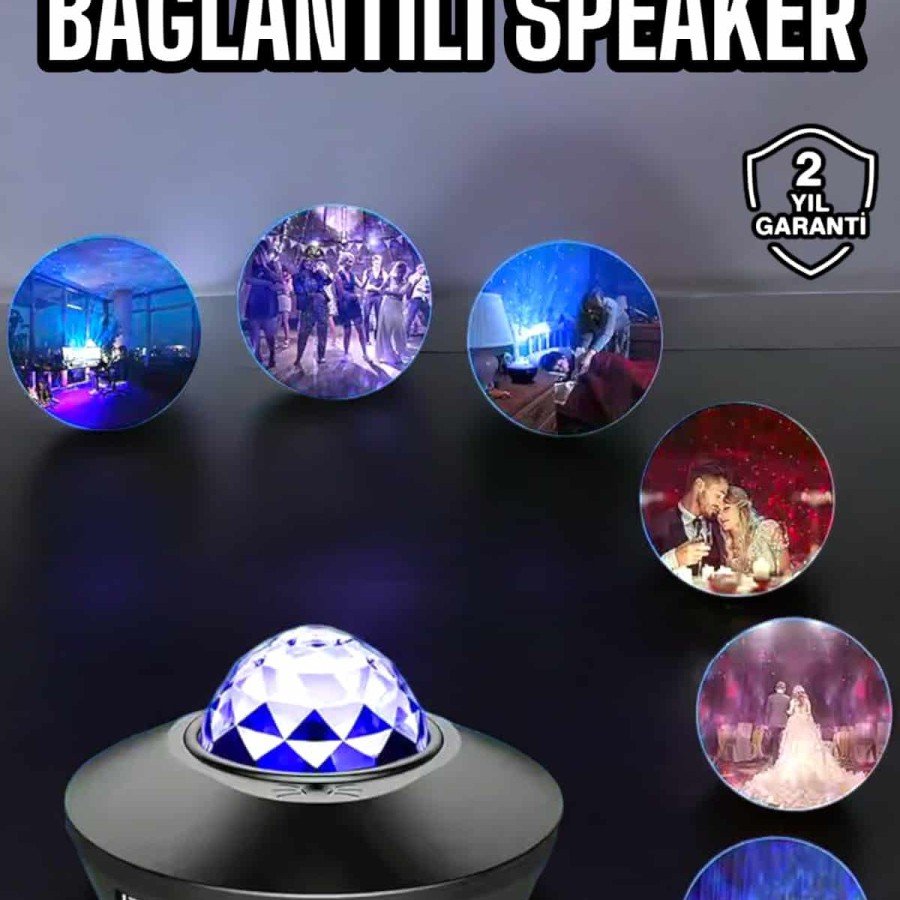 Special Rechargeable Bluetooth Speaker for Children Party LED Lamp Starry Projection