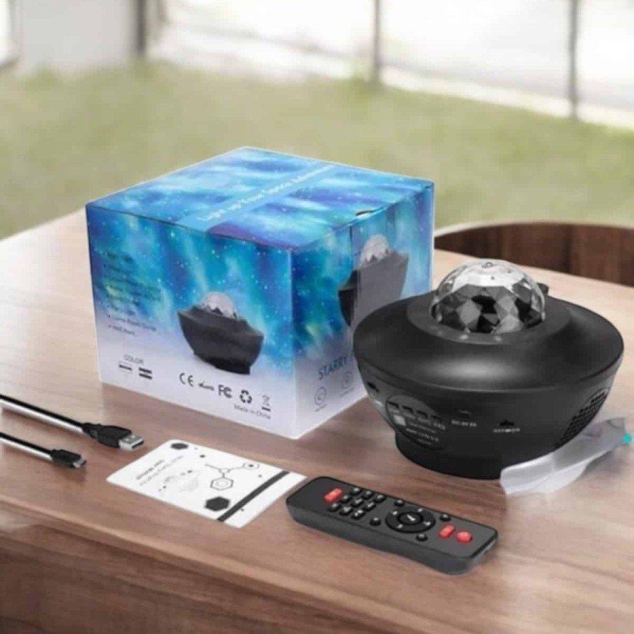 Projector Star Night Light Disco Ball Bluetooth Connected Portable Rechargeable