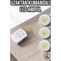 LED Lamp 3 LED Remote Controlled Adhesive White Light