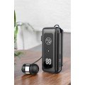 Wired Bluetooth Headset In-Ear Stereo with Microphone Digital Display