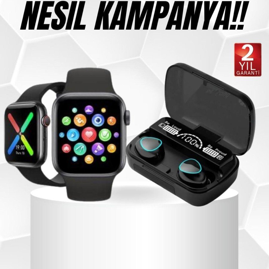 Quality Smart Watch and Quality Bluetooth Headset ANC Feature Long Battery Life