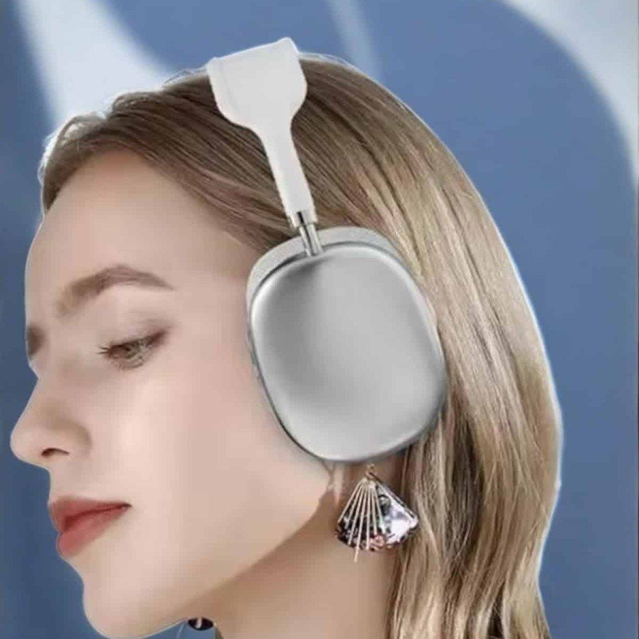 P9 Plus Wireless On-Ear Bluetooth Headset White High Sound Quality