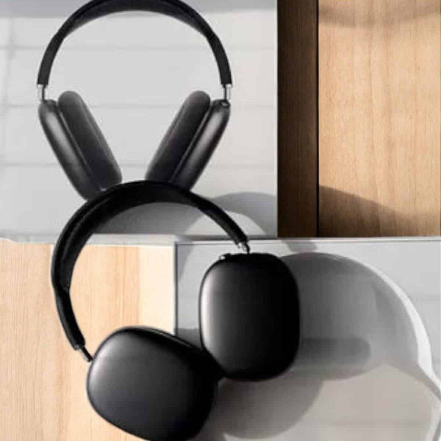 P9 Plus Headphones Black Over-Ear Wireless ANC Feature with Bluetooth Connection