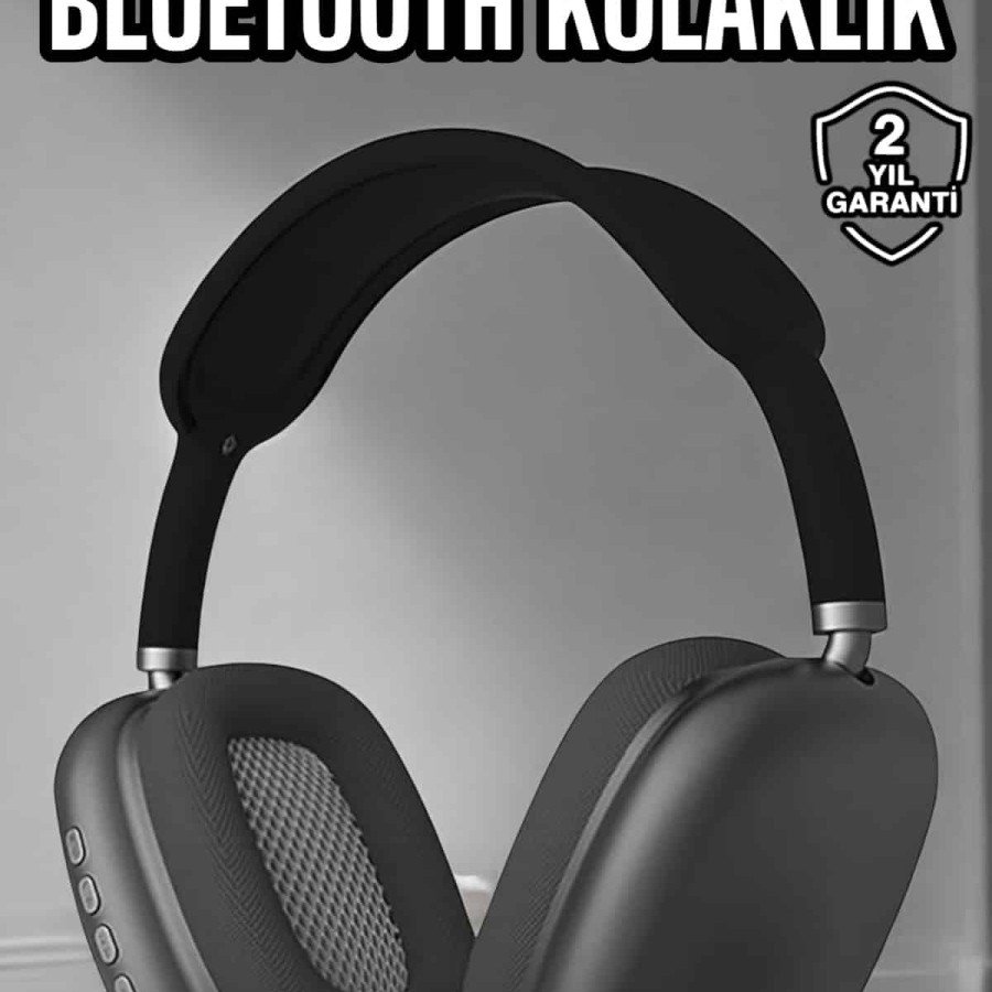 P9 Plus Hi-Fi Sound Quality Bluetooth Headset with Adjustable Microphone Black