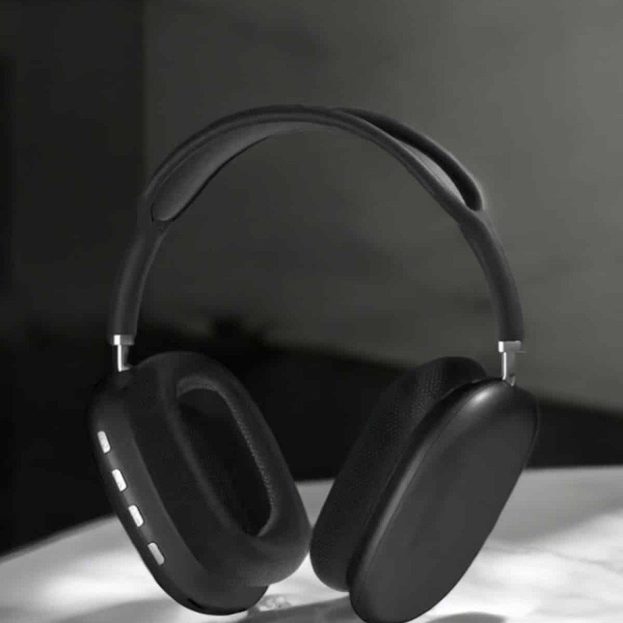 P9 Plus Headphone Black On-Ear Wireless with Bluetooth Connection