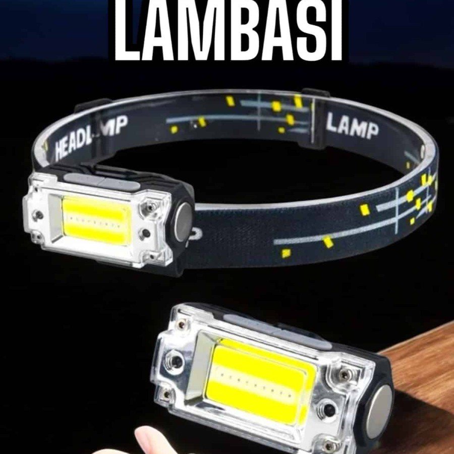 Head Lamp Camping Lamp with Flashlight USB Rechargeable Flexible Lamp