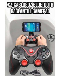 Game Stick Android Compatible Gamepad X3 Gamepad with Stand Bluetooth Connected