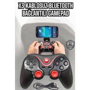 Game Stick Android Compatible Gamepad X3 Gamepad with Stand Bluetooth Connected