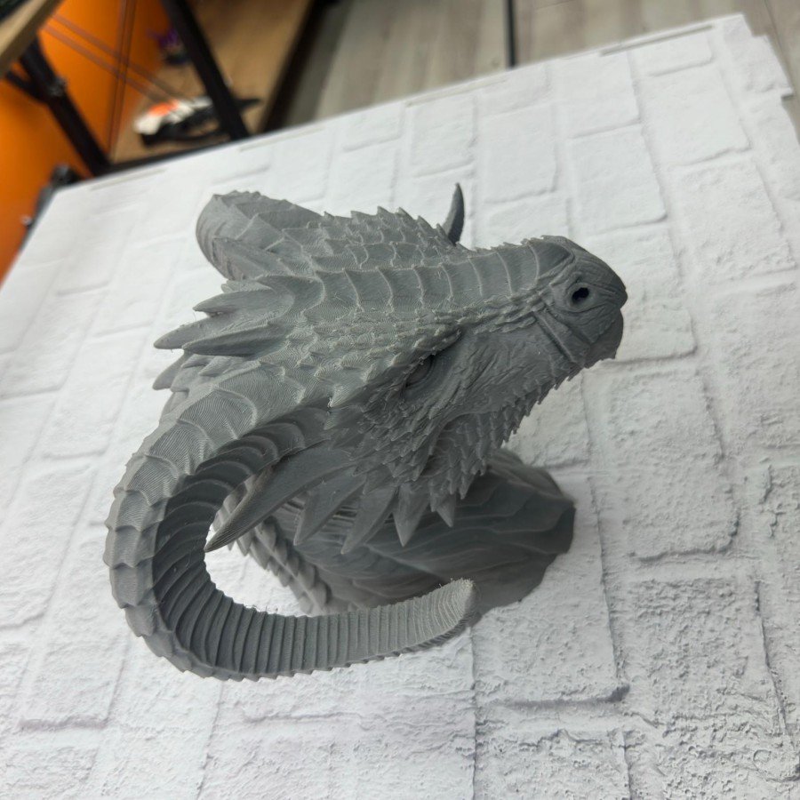 Decorative Dragon Statue Special Design Mythological Figure 22x17 cm