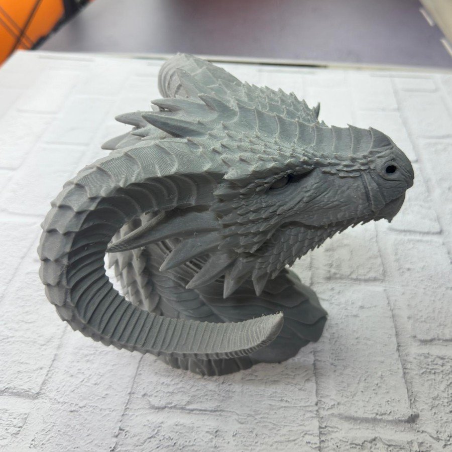 Decorative Dragon Statue Special Design Mythological Figure 22x17 cm