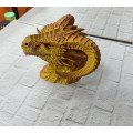 Noble Design Gold–Red Dragon Statue Gift Fantastic Decor Noble Design Gold–Red Dragon Statue Gift Fantastic Decor