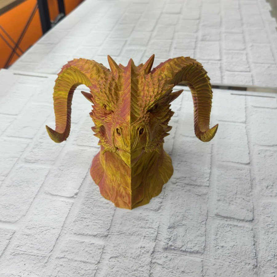 Noble Design Gold–Red Dragon Statue Gift Fantastic Decor Noble Design Gold–Red Dragon Statue Gift Fantastic Decor
