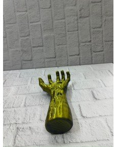 Artistic Hand Form Sculpture Gold Green Design Gift Decor