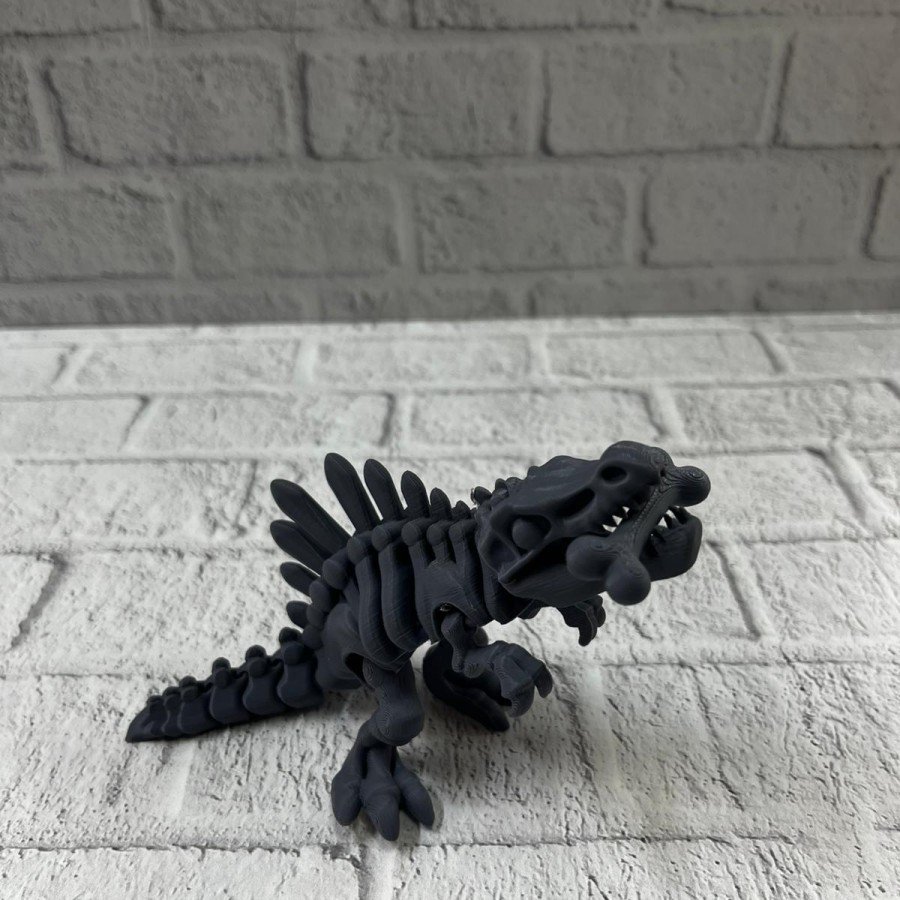 Animated Dinosaur Figure Decorative Toy – Black Design