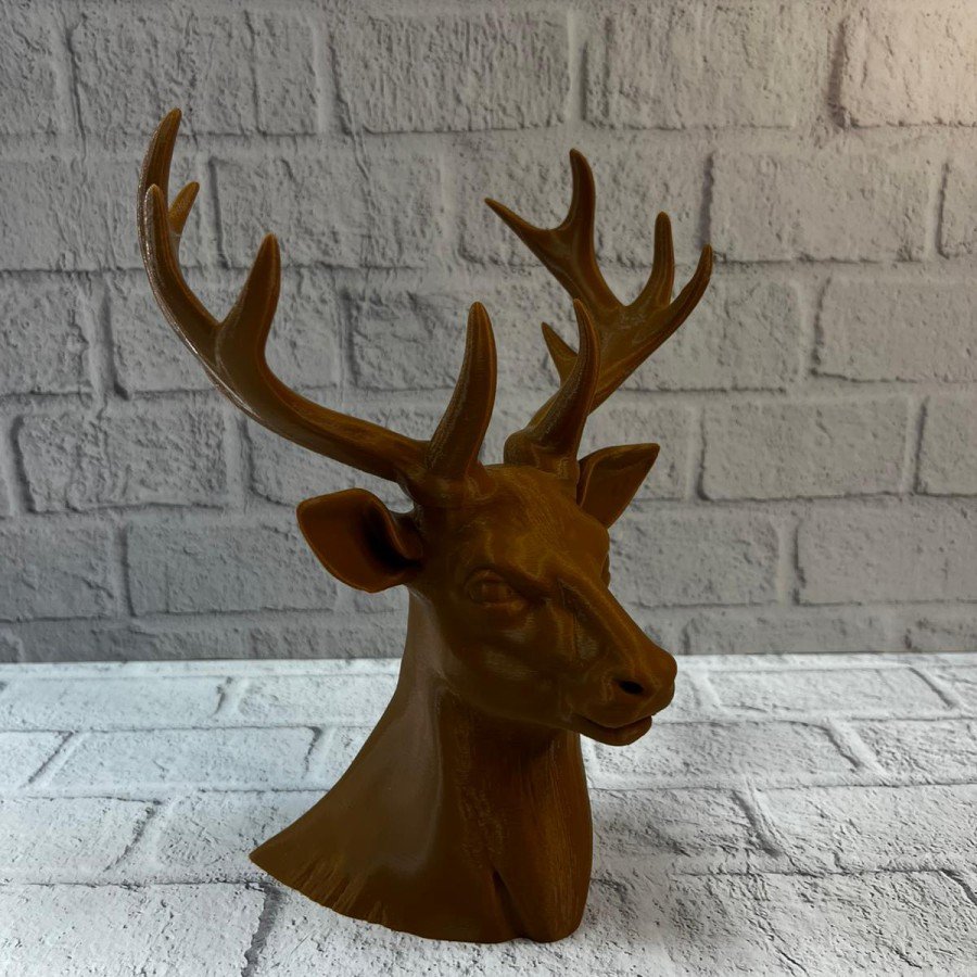Brown Deer Figurine 23 cm Decorative Stylish Design Brown Deer Figurine 23 cm Decorative Stylish Design