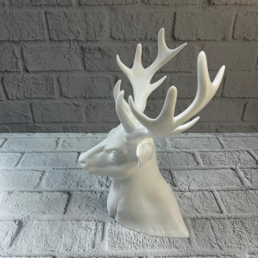 Decorative White Deer Figurine Living Room and Shelf Decor Decorative White Deer Figurine Living Room and Shelf Decor