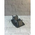 Anthracite Double Gamepad Holder 7x18 cm Table and Shelf Arrangement