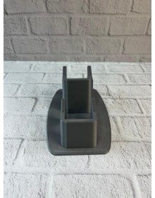 Anthracite Double Gamepad Holder 7x18 cm Table and Shelf Arrangement