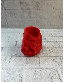 Red Hoodie Pen Holder 10x10 cm Desktop Organizer