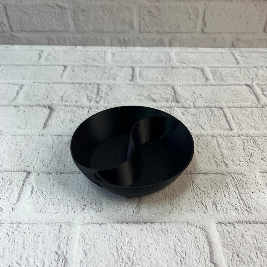 Black Snack Bowl Set 4 Pieces 3x12 cm