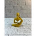 Decorative Yellow Human Figure Modern Table and Shelf Ornament Decorative Yellow Human Figure Modern Table and Shelf Ornament