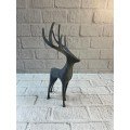 Gray Deer Figurine Minimal Design Stylish Home Accessory