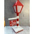 Decorative Lamp with New Year Sign Merry Christmas Illuminated Design