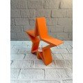 Decorative Star Shaped Orange Candle Holder Home Accessory Decorative Star Shaped Orange Candle Holder Home Accessory