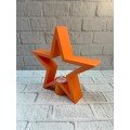 Decorative Star Shaped Orange Candle Holder Home Accessory Decorative Star Shaped Orange Candle Holder Home Accessory