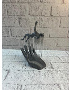 3D Hand Human Figure Gray Modern Home and Office Decor
