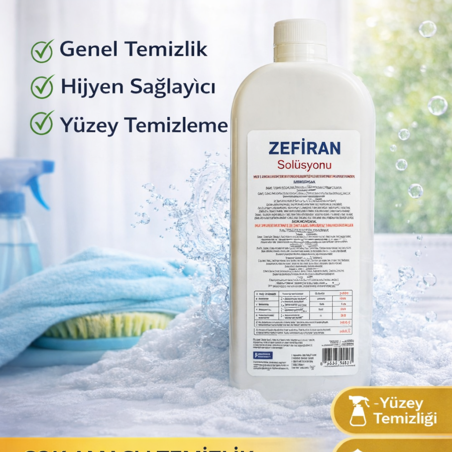 Zefiran Solution 1 Liter Antiseptic Multi-Purpose Solution for Cleaning and Hygiene Purposes 1 PC Zefiran Solution 1 Liter Antiseptic Multi-Purpose Solution for Cleaning and Hygiene Purposes 1 PC
