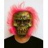 Wild Skull - Copper Skull Pink Hair Skeleton Mask