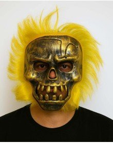 Wild Skull - Copper Skull Blonde Hair Skeleton Mask