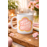 You Can Do It Written Porcelain Mug MODEL 126 – Gift Cup with Motivational Message, Floral Design, Giving Positive Energy