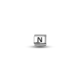 Nomination Compatible N Letter Charm | Steel Bracelet Accessory | Personalized Letter Module | Minimal & Stylish Design