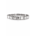 Steel Bracelet with Letter F - Personalized Initial Bracelet - Stylish and Elegant Women s Bracelet in Stainless Steel Steel Bracelet with Letter F - Personalized Initial Bracelet - Stylish and Elegant Women s Bracelet in Stainless Steel