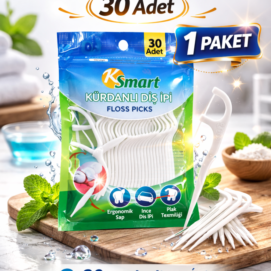 Ksmart Toothpick Floss 30 Pieces Floss Picks Interdental Cleaner 1 Pack Ksmart Toothpick Floss 30 Pieces Floss Picks Interdental Cleaner 1 Pack