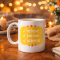 Believe Pursue Achieve Written Porcelain Mug MODEL 124 – Motivating Design, Inspiring Coffee & Tea Cup, Special Gift Believe Pursue Achieve Written Porcelain Mug MODEL 124 – Motivating Design, Inspiring Coffee & Tea Cup, Special Gift