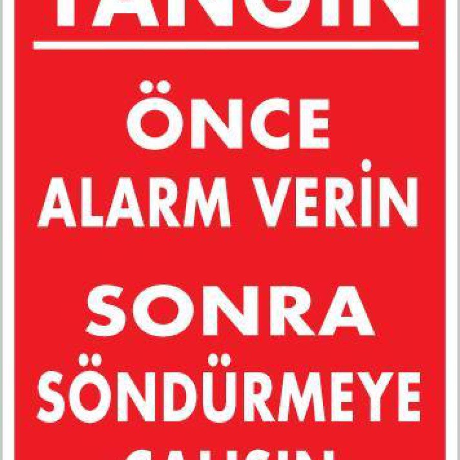 How to Extinguish Fire Warning Sign 25x35 CODE:869