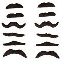 Adhesive Fake Mustache 6 Models 12 Pieces Set Adhesive Fake Mustache 6 Models 12 Pieces Set