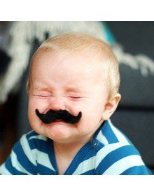 Adhesive Fake Mustache 6 Models 12 Piece Set