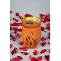 Flower of Life Handmade Pottery Censer Incense Burner Flower of Life Handmade Pottery Censer Incense Burner
